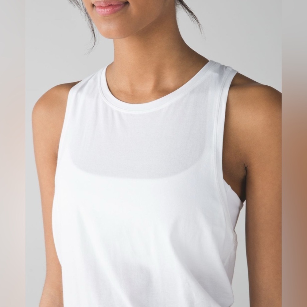 Lululemon All Tied Up Tank (Pima Cotton)
White​​​​ - Picture 2 of 13